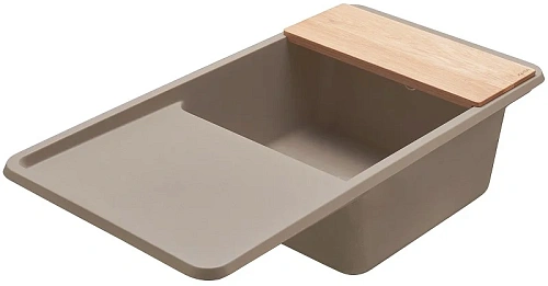 Кухонная мойка Aquaton Беллис 97 1A725132BS250 из литого мрамора, серый шелк Кухонная мойка Aquaton Беллис 97 1A725132BS250 из литого мрамора, серый шелк