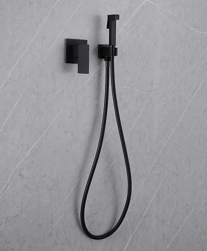 Гигиенический душ ABBER Daheim AF8225B черный матовый Гигиенический душ ABBER Daheim AF8225B черный матовый