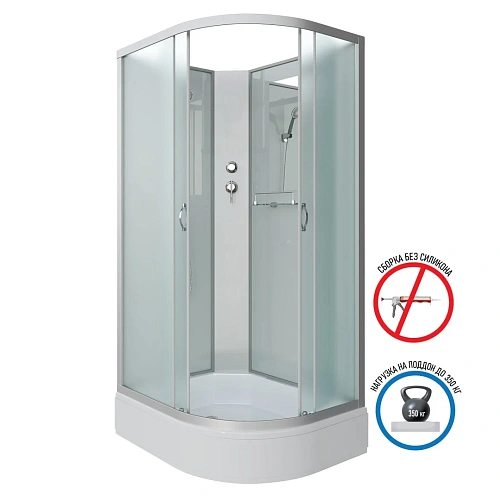 Душевая кабина Niagara Classic NG-33394-14LBK (1300х900х2000) средний поддон (26см) стекло матовое 333944LBK Душевая кабина Niagara Classic NG-33394-14LBK (1300х900х2000) средний поддон (26см) стекло матовое 333944LBK