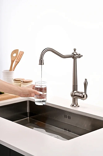 Смеситель для кухни Paulmark RETRO брашированная сталь Re213226-BS Смеситель для кухни Paulmark RETRO брашированная сталь Re213226-BS