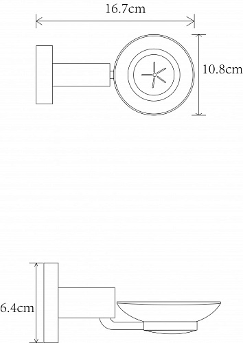 Мыльница CeramaLux 61204-1 золото Мыльница CeramaLux 61204-1 золото
