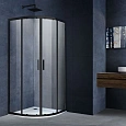 Душевой уголок Alpha VSQ-3AL900CLB, 900x900, черный, стекло прозрачное Душевой уголок Alpha VSQ-3AL900CLB, 900x900, черный, стекло прозрачное