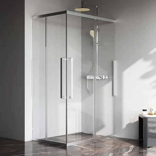 Душевой уголок AM.PM Func W84G-403-12080-MТ Slide 120х80, хром матовый, стекло прозрачное Душевой уголок AM.PM Func W84G-403-12080-MТ Slide 120х80, хром матовый, стекло прозрачное