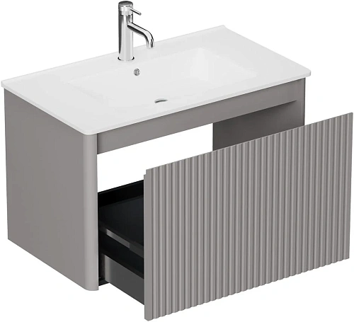 Тумба под раковину Allen Brau Gravity 80 1.370017.PGM платина матовый Тумба под раковину Allen Brau Gravity 80 1.370017.PGM платина матовый