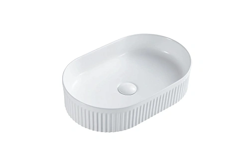 Раковина Sintesi SIN-LVB-APP-417 накладная белая без отверстия под смеситель Раковина Sintesi SIN-LVB-APP-417 накладная белая без отверстия под смеситель