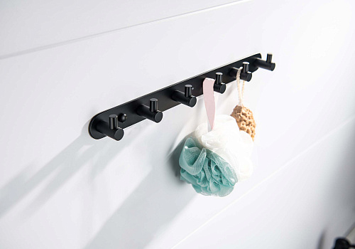 Крючок Aquatek ЕВРОПА AQ4124MB черный матовый Крючок Aquatek ЕВРОПА AQ4124MB черный матовый