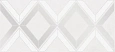 Вставка Cersanit Alrami ромбы серый 20x44 15915 Вставка Cersanit Alrami ромбы серый 20x44 15915