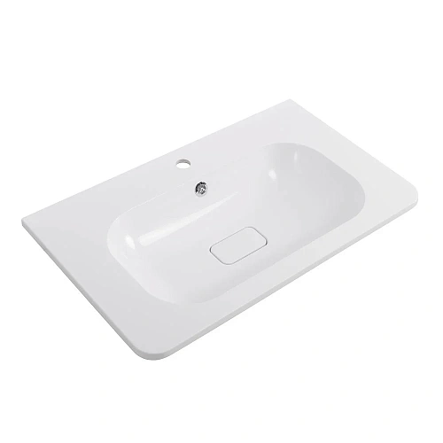 Раковина CEZARES CZR-800/480-LV-MR-NV белый матовый 800x480 искусственный камень Раковина CEZARES CZR-800/480-LV-MR-NV белый матовый 800x480 искусственный камень