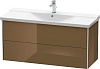 Картинка анонса товара «тумба под раковину duravit xsquare xs418306161 подвесная 121 см коричнево-оливковый глянцевый»