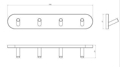Крючок Rush Bianki BI76241 четверной Крючок Rush Bianki BI76241 четверной