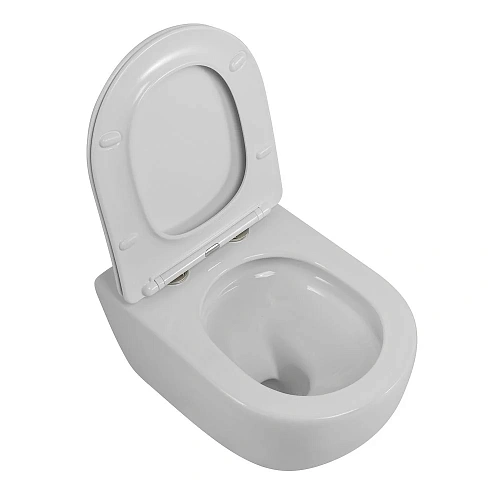 Унитаз подвесной CEZARES STREAM CZR-2426-TH-TOR/SC безободковый с сиденьем Унитаз подвесной CEZARES STREAM CZR-2426-TH-TOR/SC безободковый с сиденьем