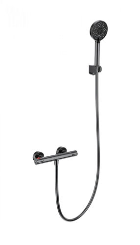 Смеситель для душа Wonzon & Woghand с термостатом, темный графит (WW-B2063-A-BGG) Смеситель для душа Wonzon & Woghand с термостатом, темный графит (WW-B2063-A-BGG)
