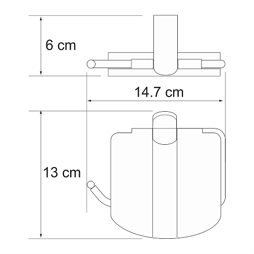 Держатель туалетной бумаги WasserKRAFT Berkel K-6825 хром Держатель туалетной бумаги WasserKRAFT Berkel K-6825 хром
