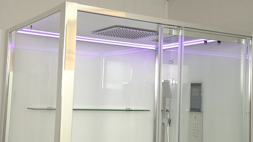 Душевая кабина Timo Premium HELMA (90x120x220) H-520R-T-CH/C стульчик прозрачный Душевая кабина Timo Premium HELMA (90x120x220) H-520R-T-CH/C стульчик прозрачный