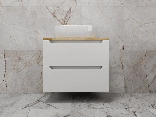 Тумба под раковину Style Line Бали 70 со столешницей белый софт подвесная ЛС-00002338 Тумба под раковину Style Line Бали 70 со столешницей белый софт подвесная ЛС-00002338