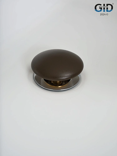 Донный клапан Gid без перелива Br100 74406K коричневый матовый 7x7x10 Донный клапан Gid без перелива Br100 74406K коричневый матовый 7x7x10