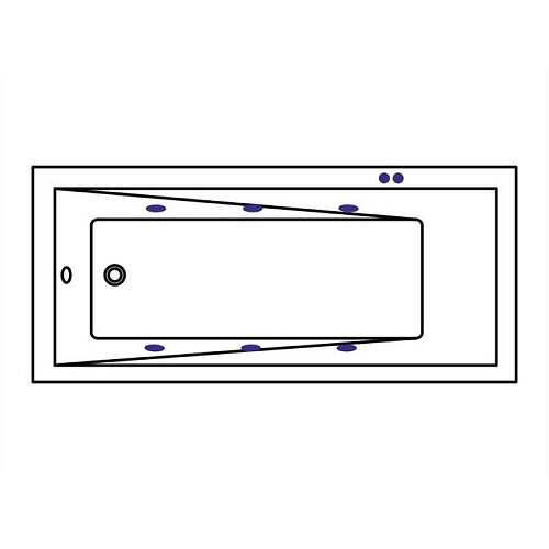 Акриловая ванна EXCELLENT Wave Slim 170x75 SOFT хром WAEX.WAV170.75S.SOFT Акриловая ванна EXCELLENT Wave Slim 170x75 SOFT хром WAEX.WAV170.75S.SOFT