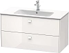 Тумба под раковину Duravit Brioso BR410302222 подвесная 102 см белый матовый