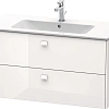 Тумба под раковину Duravit Brioso BR410302222 подвесная 102 см белый матовый Тумба под раковину Duravit Brioso BR410302222 подвесная 102 см белый матовый