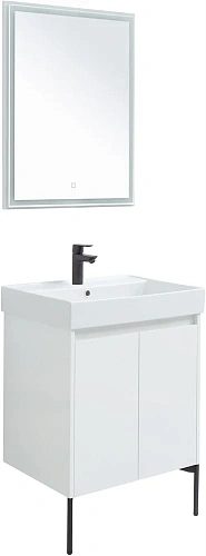 Комплект мебели Aquanet Nova Lite 60 белый глянец (2 дверцы) 00302532 Комплект мебели Aquanet Nova Lite 60 белый глянец (2 дверцы) 00302532
