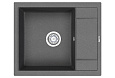Кухонная мойка Granula 6002, ГРАФИТ (ЧЁРНО-СЕРЫЙ), кварц 600х500 Кухонная мойка Granula 6002, ГРАФИТ (ЧЁРНО-СЕРЫЙ), кварц 600х500