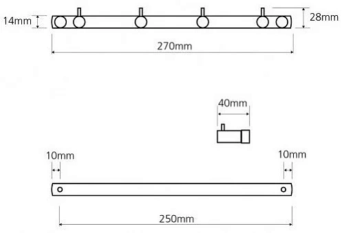 Крючок Bemeta NEO 104606105 Крючок Bemeta NEO 104606105