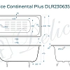 Ванна чугунная Delice Continental PLUS 170х75 DLR230635-AS с антискользящим покрытием Ванна чугунная Delice Continental PLUS 170х75 DLR230635-AS с антискользящим покрытием