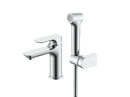 Смеситель для раковины Raglo R03.12 с гигиеническим душем, хром Смеситель для раковины Raglo R03.12 с гигиеническим душем, хром