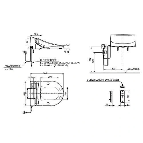 Крышка-биде Toto MH/NC TCF6532G#NW1 белая с микролифтом Крышка-биде Toto MH/NC TCF6532G#NW1 белая с микролифтом