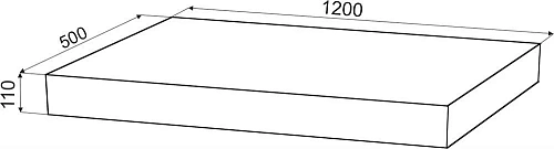 Комплект мебели STWORKI Ольборг 120 столешница дуб французский, без отверстий, с тумбой 80, с ракови 542606 Комплект мебели STWORKI Ольборг 120 столешница дуб французский, без отверстий, с тумбой 80, с ракови 542606