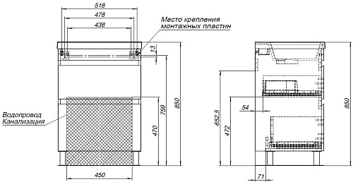 Тумба под раковину Aquanet Нота New 60 00344140 дуб светлый Тумба под раковину Aquanet Нота New 60 00344140 дуб светлый