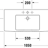 Раковина Duravit Vero 0329100000 105 см Раковина Duravit Vero 0329100000 105 см