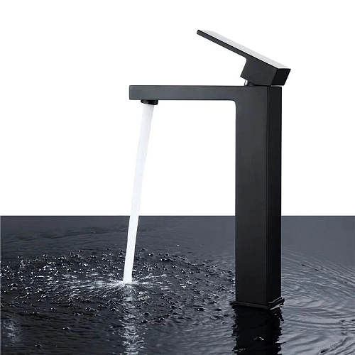 Смеситель для раковины ABBER Daheim AF8211B черный матовый Смеситель для раковины ABBER Daheim AF8211B черный матовый