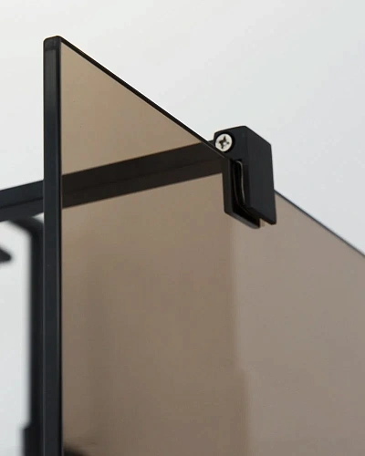 Душевая перегородка CEZARES LIBERTA-L-2-120-BR-NERO 120см стекло тонированное (бронза), профиль черный Душевая перегородка CEZARES LIBERTA-L-2-120-BR-NERO 120см стекло тонированное (бронза), профиль черный