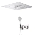 Душевая система CEZARES LEAF-DSIS-T-50-01 встраиваемая, термостатическая, верхний душ 500х500 мм, хром Душевая система CEZARES LEAF-DSIS-T-50-01 встраиваемая, термостатическая, верхний душ 500х500 мм, хром