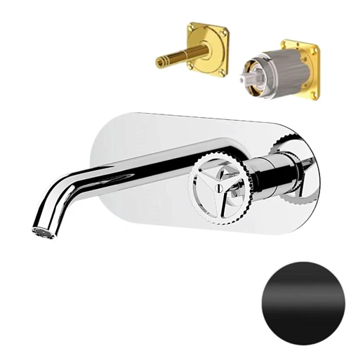 Смеситель для раковины Remer Chrono CH15LKBNO, черный матовый Смеситель для раковины Remer Chrono CH15LKBNO, черный матовый