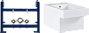 Картинка анонса товара «комплект биде подвесное grohe cube ceramic 3948600h + система инсталляции для биде stworki 540201 58 580379»