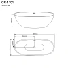 Ванна отдельностоящая GROSSMAN GR-1101 (165x75x59) Ванна отдельностоящая GROSSMAN GR-1101 (165x75x59)