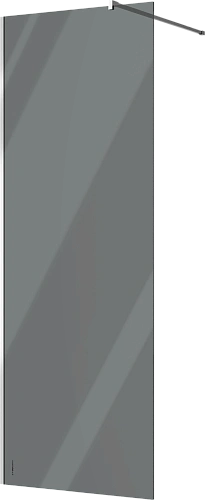 Душевая перегородка STWORKI Берген 80 см, профиль хром глянцевый, тонированное стекло 583056 Душевая перегородка STWORKI Берген 80 см, профиль хром глянцевый, тонированное стекло 583056