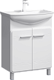 Тумба под раковину AQWELLA Corsica 65см Kor.01.06 напольная, белая Тумба под раковину AQWELLA Corsica 65см Kor.01.06 напольная, белая