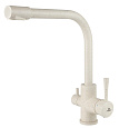 Детальная картинка товара «смеситель для кухни kaiser merkur 26044-11 beige бежевый мрамор под фильтр»