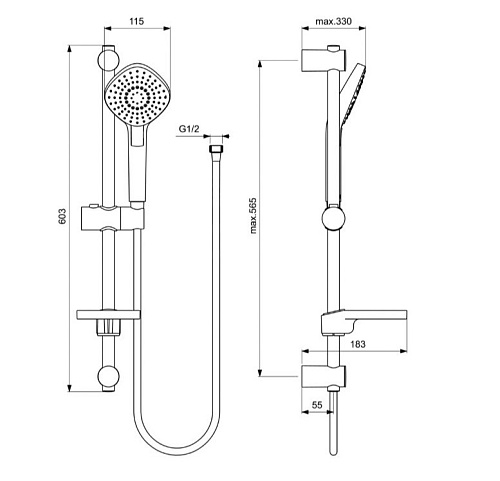 Комплект смесителей Ideal Standard Ceraplan III BD005AA Комплект смесителей Ideal Standard Ceraplan III BD005AA