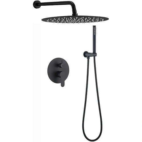 Душевая система BERGES VENTAS 2R BLACK, черный матовый 073004 Душевая система BERGES VENTAS 2R BLACK, черный матовый 073004