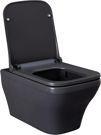 Унитаз подвесной Allen Brau Infinity 4.21011.AN с крышкой, антрацит