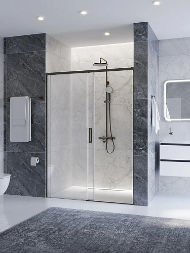 Душевая дверь CEZARES PLANE-BF-1-130-C-GM 130 см Душевая дверь CEZARES PLANE-BF-1-130-C-GM 130 см