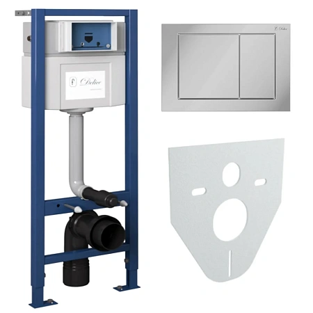 Инсталляция для унитаза Delice Nimb 4 в 1 крепления, клавиша смыва смыва Nimb, шумоизоляция DLR_0000 DLR_000002 Инсталляция для унитаза Delice Nimb 4 в 1 крепления, клавиша смыва смыва Nimb, шумоизоляция DLR_0000 DLR_000002