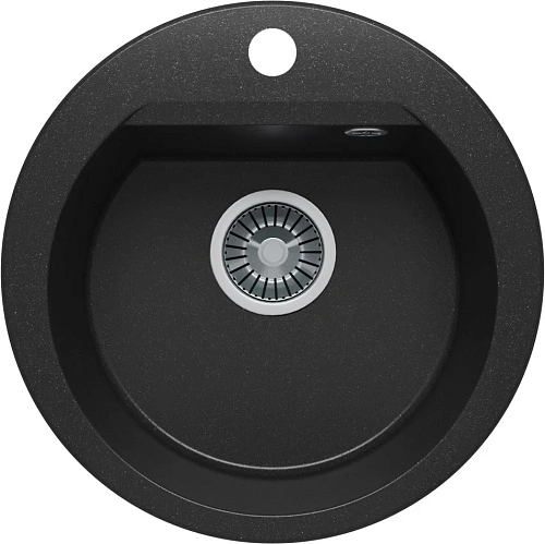 Кухонная мойка Polygran ATOL-460 №16 Черн 678897 Кухонная мойка Polygran ATOL-460 №16 Черн 678897