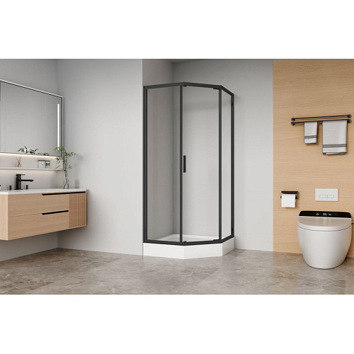 Душевой уголок Aquanet Bright 90x90 AE90-P-90x90-BT черный Душевой уголок Aquanet Bright 90x90 AE90-P-90x90-BT черный