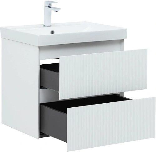 Тумба под раковину Aquanet Альтера 60 белый матовый 00337154 подвесная Тумба под раковину Aquanet Альтера 60 белый матовый 00337154 подвесная