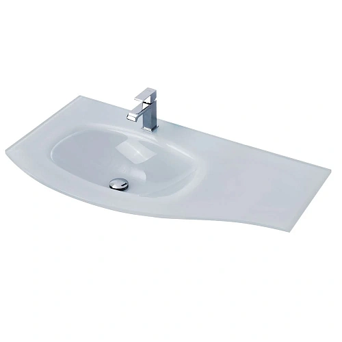 Раковина CEZARES 82409 левосторонняя Extra Bianco 1040x530 стекло Раковина CEZARES 82409 левосторонняя Extra Bianco 1040x530 стекло
